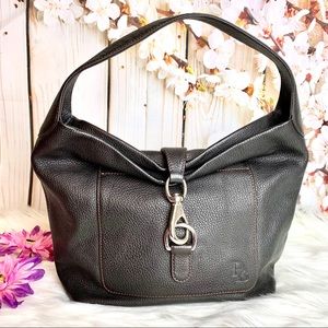 Dooney and Bourke Large Leather Lock shoulder bag